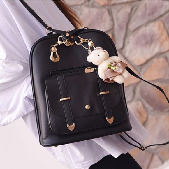 Waterproof Leather Backpack - Picture 7 of 8